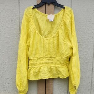 ANAAK Quiet Luxury Yellow Coastal Rich Mom Capsule Airy Lightweight S Poet Smock